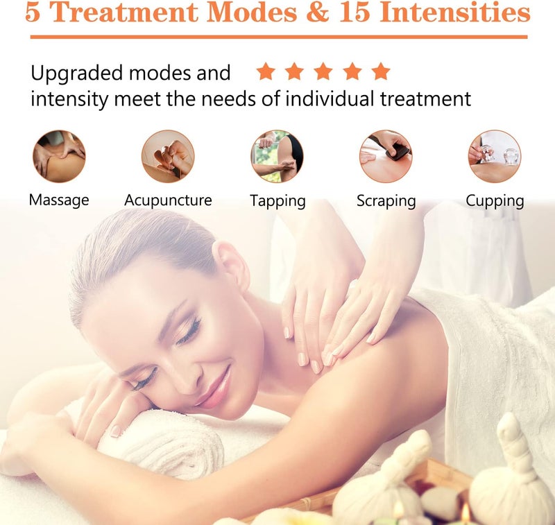 JUMPER Dual Channel Tens Machine Therapy Device for Pain Management with 5 Massage Programs, 6 Pain Modes for 2 Users, Automatic Alarm and Shutdown, TENS Machine for Pain Relief - Image 5